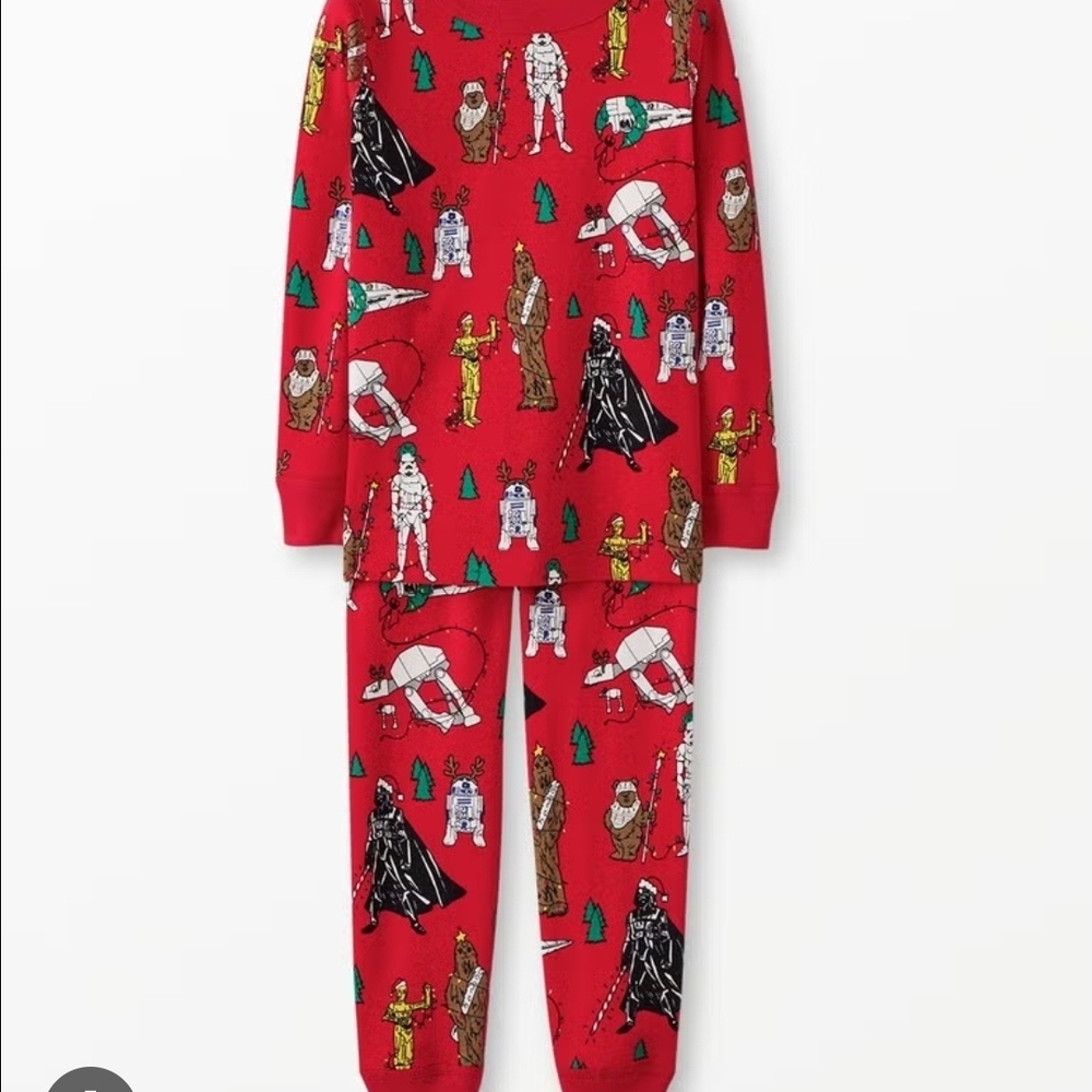 Hanna Andersson Red Star Wars Kids Pajama Set